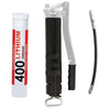 Kit completo siringa grasso a leva per ingrassaggio manuale in metallo brunito 500 gr