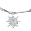 Luca Barra - Bracciale con sole con cristalli bianchi