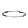 Luca Barra - Bracciale ematite silver e nera