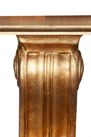 Biscottini Mensola Muro Biscottini Legno Foglia Oro Anticato Barocco 25x22x32 Made Italy