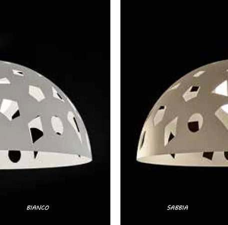 Lampadario moderno Illuminando GEO SP C1 LED sospensione metallo taglio laser bianco grigio sabbia interni 33.5CM E27