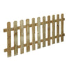 STACCIONATA STECCATO RECINZIONE RECINZIONI GIARDINO LEGNO IMPREGNATO PANNELLO NATURALE (L 100 X H 80 CM)