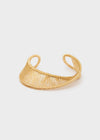 Bracciale sinuoso regolabile oro