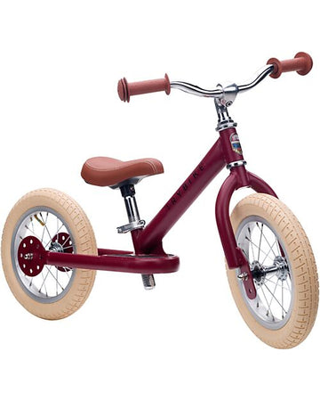 Bici Senza Pedali Vintage - Rosso Opaco - dai 15 mesi! Trybike