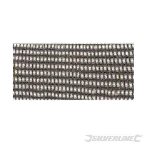 Fogli abrasivi a rete 93 x 230 mm compatibili con macchine a gancio 1/3 offerta silverline Silverline