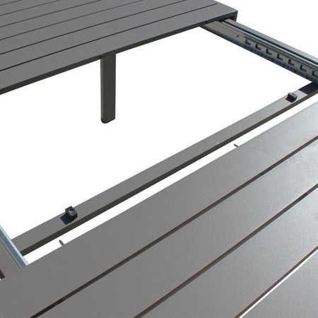 Tavolo allungabile "Sydney" in alluminio telescopico dogato 160-240x100 per giardino e veranda