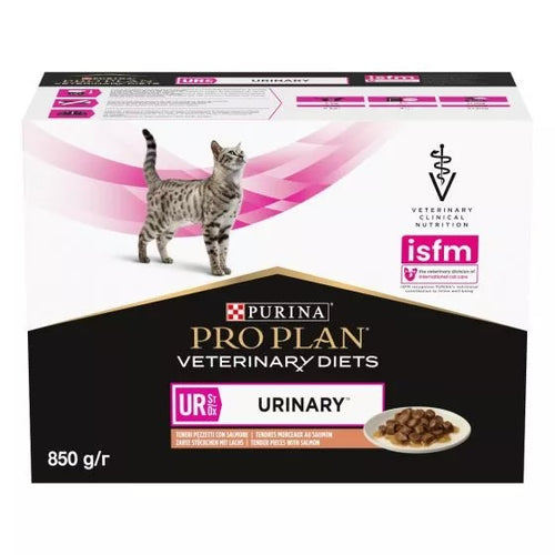 Purina Pro Plan Veterinany Diets Umido Gatto UR Urinary Salmone 10x85gr