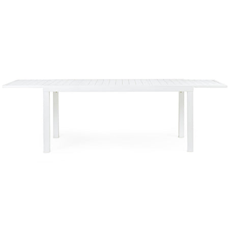 TAVOLO HAWAII IN ALLUMINIO BIANCO ALLUNGABILE 135/270 DA da esterno e giardino DOGATO