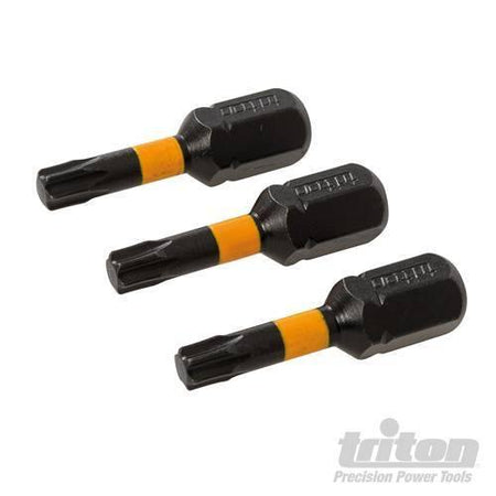 3 pz Punte inserti S2 ad impatto a taglio per cacciavite avvitatori in acciaio Triton