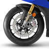Kit strisce adesive per cerchi ruote 17 compatibili con Suzuki GSXS 1000 GT