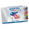 Astuccio Metallo 12 Pastelli Supermina Giotto