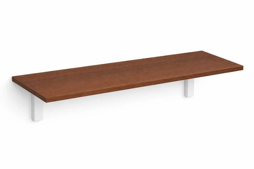 Mensola da Muro da appoggio in Legno nobilitato spessore 1,8 cm in colore Noce