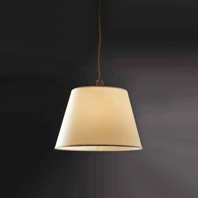 Lampadario classico Illuminando STREET SOFT SP 35 LED sospensione pergamena avorio treccia metallo brunito interni E27