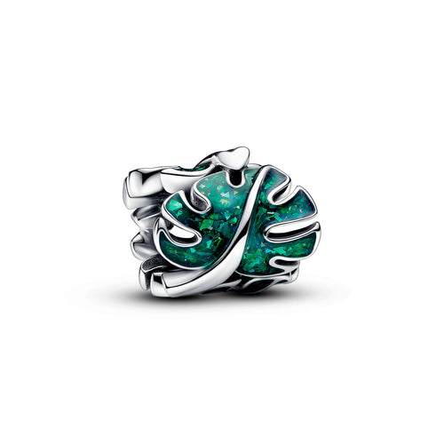Pandora - Charm Foglia di Monstera Glitterata