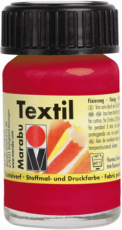 MARABU - COLORI PER TESSUTI "TEXTIL PLUS" 15ML - COLORE ROSSO CILIEGIA 031