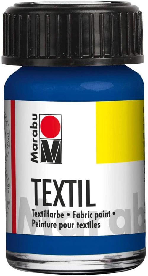 MARABU - COLORI PER TESSUTI TEXTIL PLUS 15ML - COLORE BLU MEDIO 052
