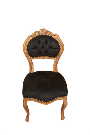 Biscottini Biscottini Sedia Poltroncina Luigi XVI Legno Faggio Intagliato Oro Alcantara