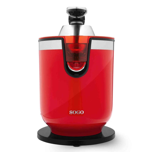 SOGO Estrattore di succo professionale con leva a pressa - 600ml - 300w - rosso/nero