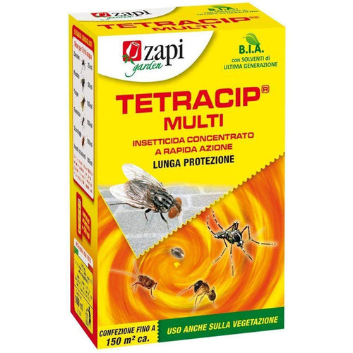 Insetticida Tetracip multi concentrato per mosche, pulci, zecche e zanzare tigre