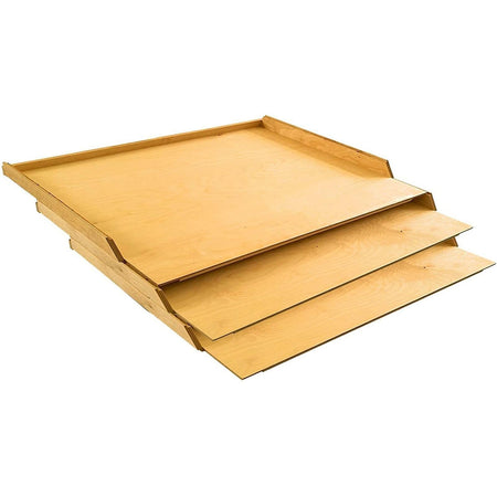 Tavoliere Spianatoia per pasta In Legno di betulla rettangolare con bordo 57 X 37 Cm