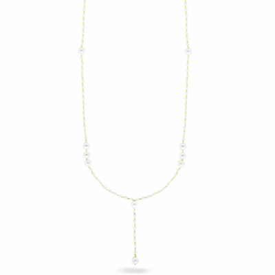 RUE DES MILLE - COLLANA LUNGA CRAVATTA CON PERLE - WHITESIDE