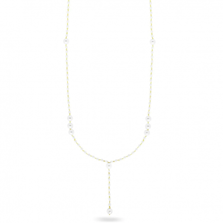 RUE DES MILLE - COLLANA LUNGA CRAVATTA CON PERLE - WHITESIDE