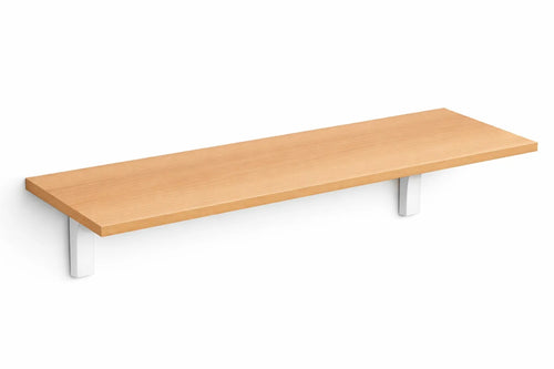 Mensola da Muro da appoggio in Legno nobilitato spessore 1,8 cm in colore Faggio