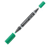 Pennarello Lumocolor Duo Permanent 348 F/M Verde