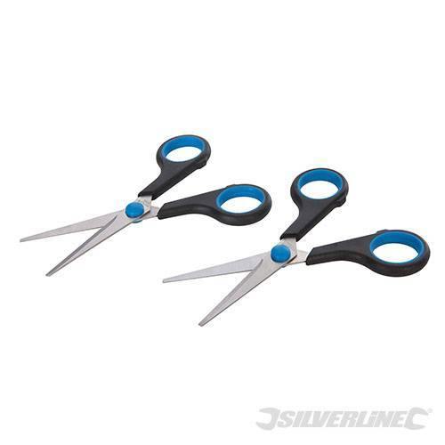 Forbici in acciaio inox e punta arrotondata 140mm Silverline