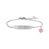 LUCA BARRA - BRACCIALE CON CUORE E PIASTRA