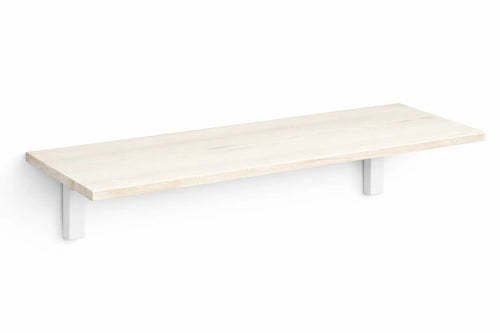 Mensola da Muro da appoggio in Legno nobilitato spessore 1,8 cm in colore Larice bianco