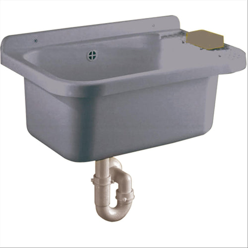 PILOZZO DA PARETE 50CM IN RESINA GRIGIO