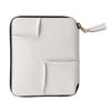 COMME DES GARCONS WALLET Reversed Hem portafoglio in pelle in bianco da donna