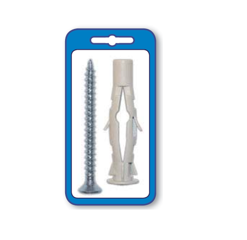 MASIDEF - 4 TASSELLI IN NYLON TGU D10 CON VITE TPS 6X80