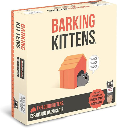 Asmodee - Espansione Gioco Exploding Kittens Barking Kittens