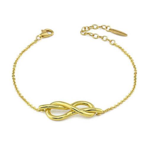 Bottega Boccadamo   Bracciale placcato oro giallo con simbolo dell'infinito