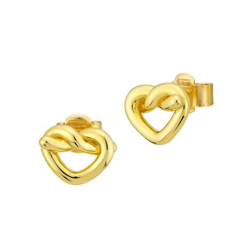 Bottega Boccadamo  Orecchini placcati oro giallo con cuore traforato centrale