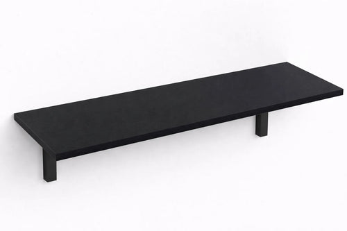 Mensola da Muro da appoggio in Legno nobilitato spessore 1,8 cm in colore Nero
