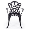 Poltrona Victoria in alluminio da esterno per giardino e veranda h 89 cm