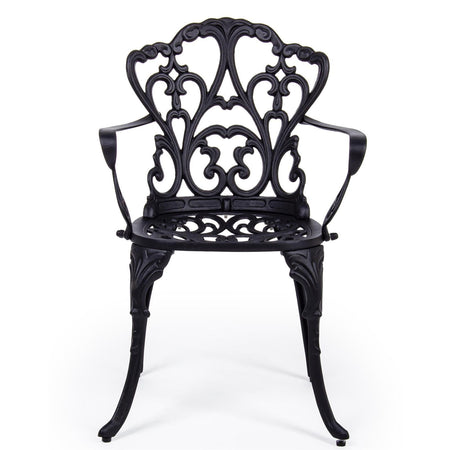 Poltrona "Victoria" in alluminio da esterno per giardino e veranda h 89 cm