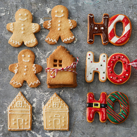 Pendaglio con scritta "Ho - Ho" per albero decorazione natalizia da 9 cm