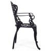 Poltrona Victoria in alluminio da esterno per giardino e veranda h 89 cm