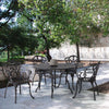 Poltrona Victoria in alluminio da esterno per giardino e veranda h 89 cm