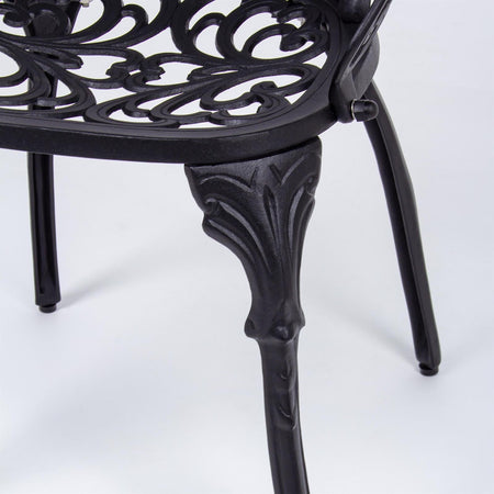 Poltrona "Victoria" in alluminio da esterno per giardino e veranda h 89 cm