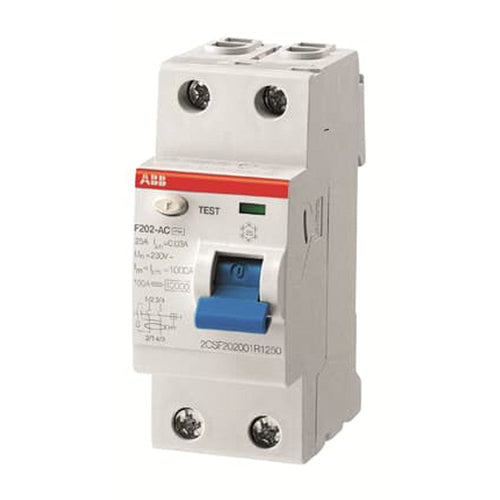 Interruttore differenziale puro F202 AC-16/0,01 2P 16A 10mA Abb