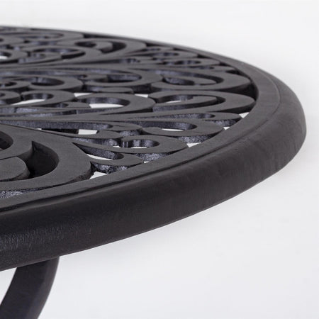 Tavolo tondo "Victoria" in alluminio da esterno per giardino e veranda Ø 80 cm