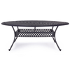 Tavolo ovale Ivrea in alluminio da esterno per giardino e veranda 200 x 152 cm
