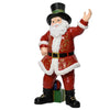 Statuetta decorativa Babbo Natale decorazione natalizia in resina da 55 cm