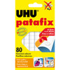 Blister 80 Supporti Gomma Adesiva Uhu Patafix Bianco