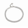 Ops Objects - bracciale tennis doppio con pietre bianche GLIMMER